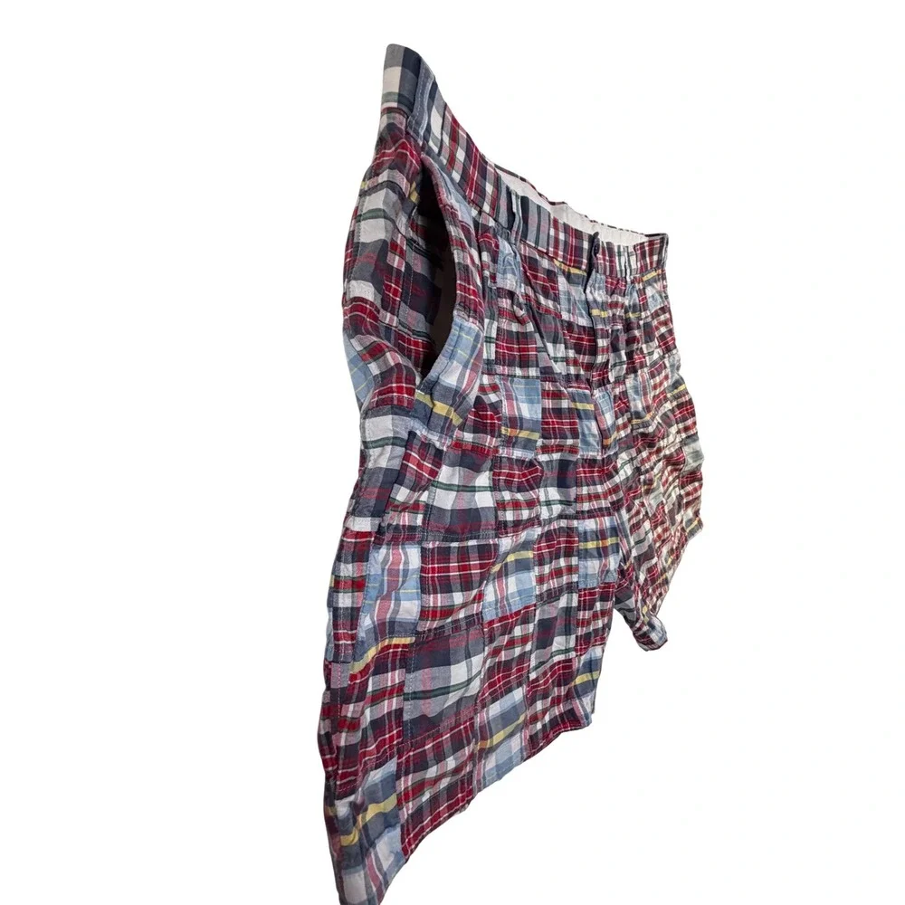 Jos. A. Bank Shorts 44 Multicolor Patchwork Plaid Madras Cotton Summer‎ Preppy
